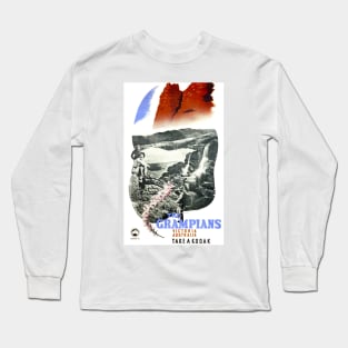 Vintage Travel Poster The Grampians Victoria Australia Long Sleeve T-Shirt